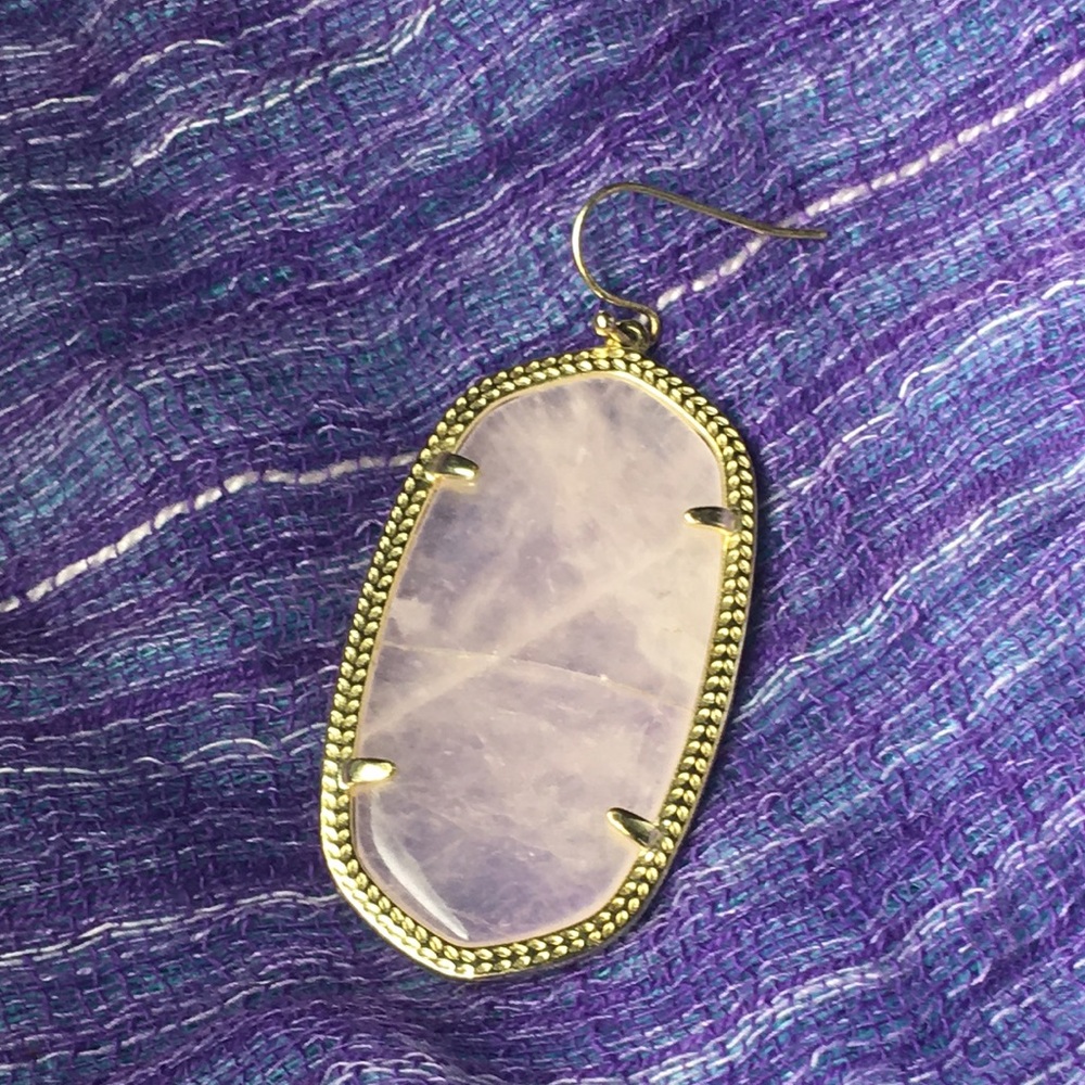 One Single Kendra Scott Danielle Rose Quartz Earring Repurpose Color Bar